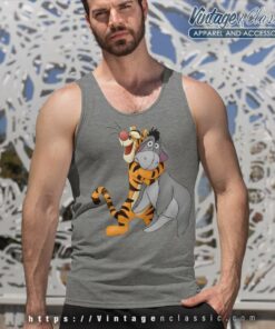 Tigger Hugging Eeyore Winnie The Pooh Tank Top Racerback