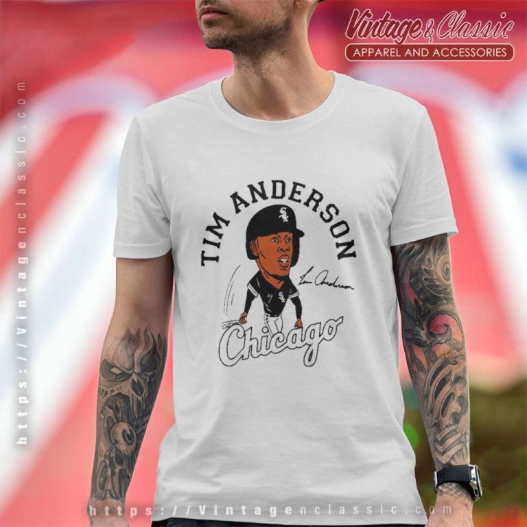 Tim Anderson Chicago White Sox Caricature T Shirt Tim Anderson Chicago White Sox Caricature T Shirt