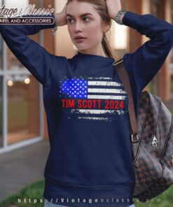 Tim Scott 2024 For President Flag Sweatshirt