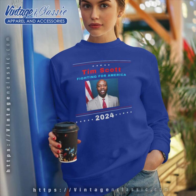 Tim Scott Fighting For America 2024 Sweatshirt Tim Scott Fighting For America 2024 Sweatshirt