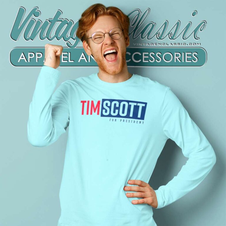 Tim Scott For President 2024 Long Sleeve Tee Tim Scott For President 2024 Long Sleeve Tee