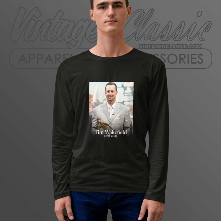 Tim Wakefield 1966 2023 Long Sleeve Tee Tim Wakefield 1966 2023 Long Sleeve Tee