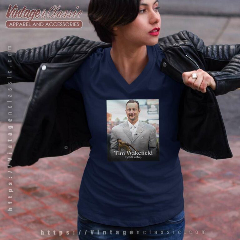 Tim Wakefield 1966 2023 V Neck TShirt Tim Wakefield 1966 2023 V Neck TShirt