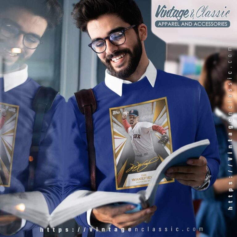 Tim Wakefield Boston Red Sox Iconic Signatures Sweatshirt Tim Wakefield Boston Red Sox Iconic Signatures Sweatshirt