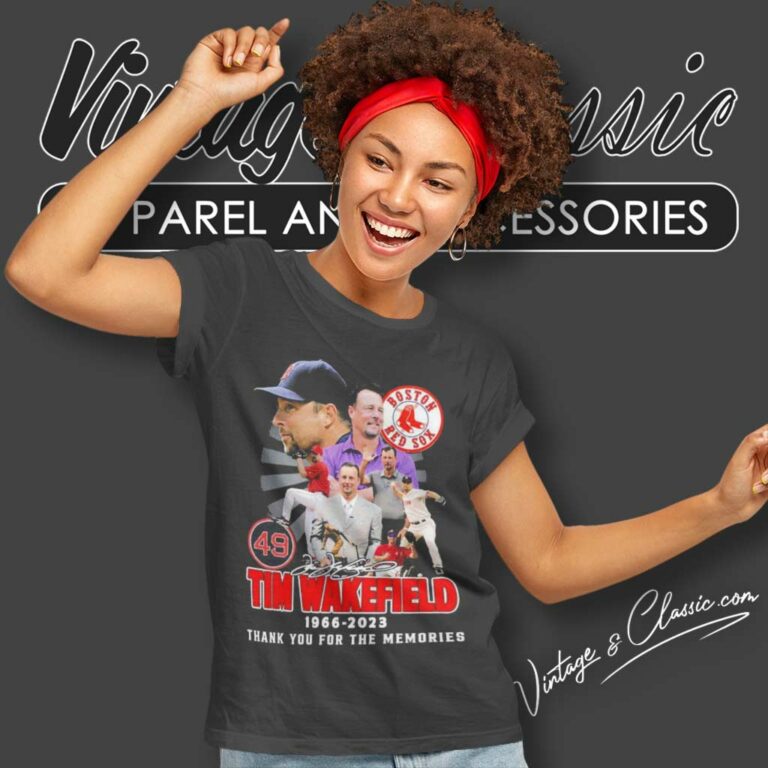 Tim Wakefield Shirt Thank You For The Memories Signatures Women TShirt Tim Wakefield Shirt Thank You For The Memories Signatures Women TShirt