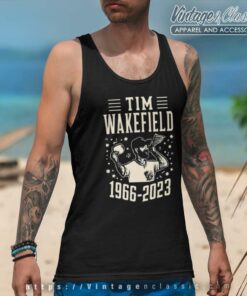 Tim Wakefield Shirts Boston Red Sox Baseball Pitcher Tank Top Racerback