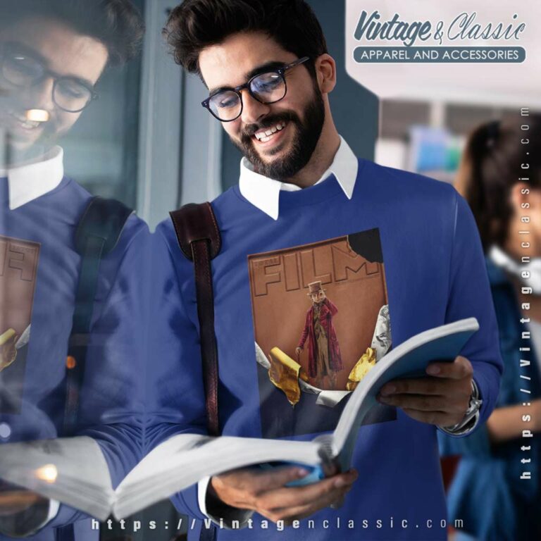 Timothee Chalamet Covers Shirt In Wonka Total Film Sweatshirt Timothee Chalamet Covers Shirt In Wonka Total Film Sweatshirt