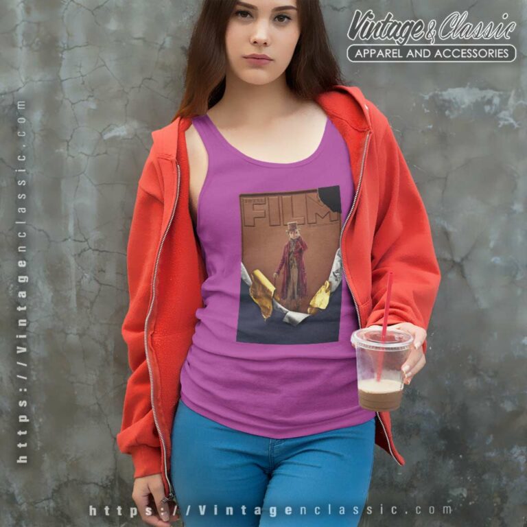 Timothee Chalamet Covers Shirt In Wonka Total Film Tank Top Racerback Timothee Chalamet Covers Shirt In Wonka Total Film Tank Top Racerback