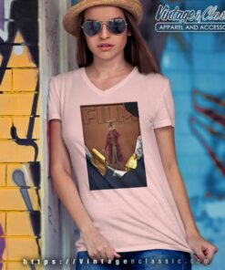 Timothee Chalamet Covers Shirt In Wonka Total Film V Neck TShirt