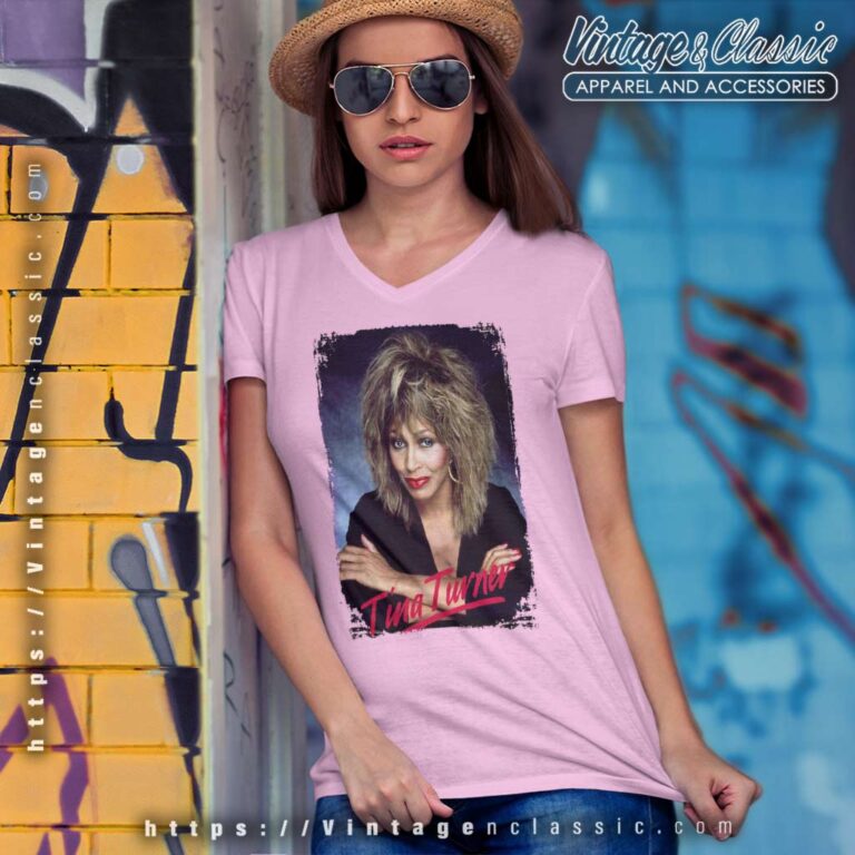 Tina Turner Rest In Peace V Neck TShirt Tina Turner Rest In Peace V Neck TShirt