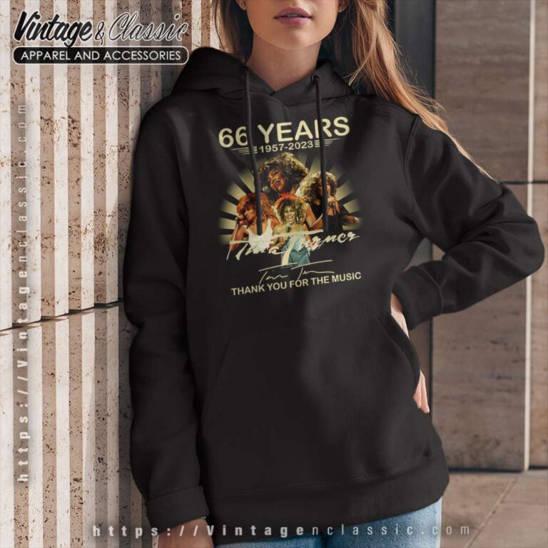 Tina Turner Signatures 66 Years 1957 2023 Thank You For The Memories Hoodie Tina Turner Signatures 66 Years 1957 2023 Thank You For The Memories Hoodie