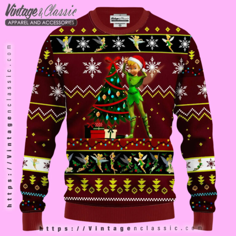 Tinker Bell Xmas Ugly Christmas Sweater Ugly Christmas Sweater Tinker Bell Xmas Ugly Christmas Sweater Ugly Christmas Sweater