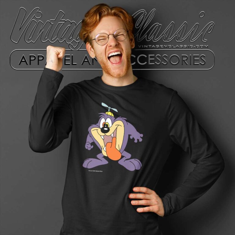 Tiny Toons Looney Tunes Tasmanian Devil Taz Long Sleeve Tee Tiny Toons Looney Tunes Tasmanian Devil Taz Long Sleeve Tee