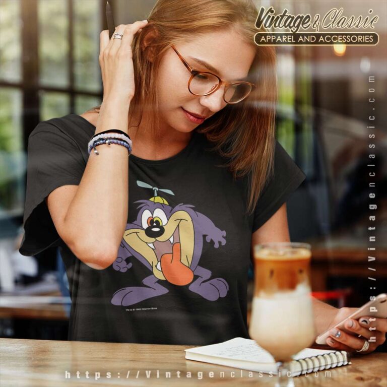 Tiny Toons Looney Tunes Tasmanian Devil Taz Women TShirt Tiny Toons Looney Tunes Tasmanian Devil Taz Women TShirt