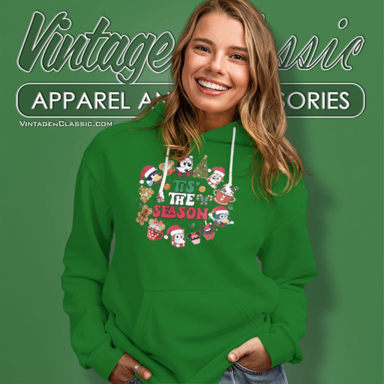 Tis The Season Bluey Christmas Hoodie Tis The Season Bluey Christmas Hoodie