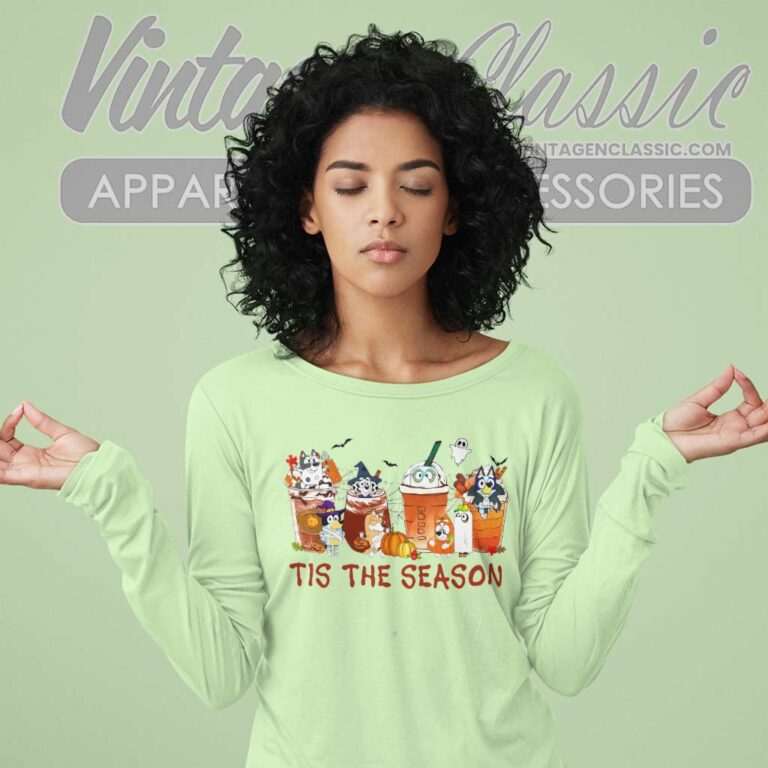 Tis the season bluey Halloween Long Sleeve Tee Tis the season bluey Halloween Long Sleeve Tee