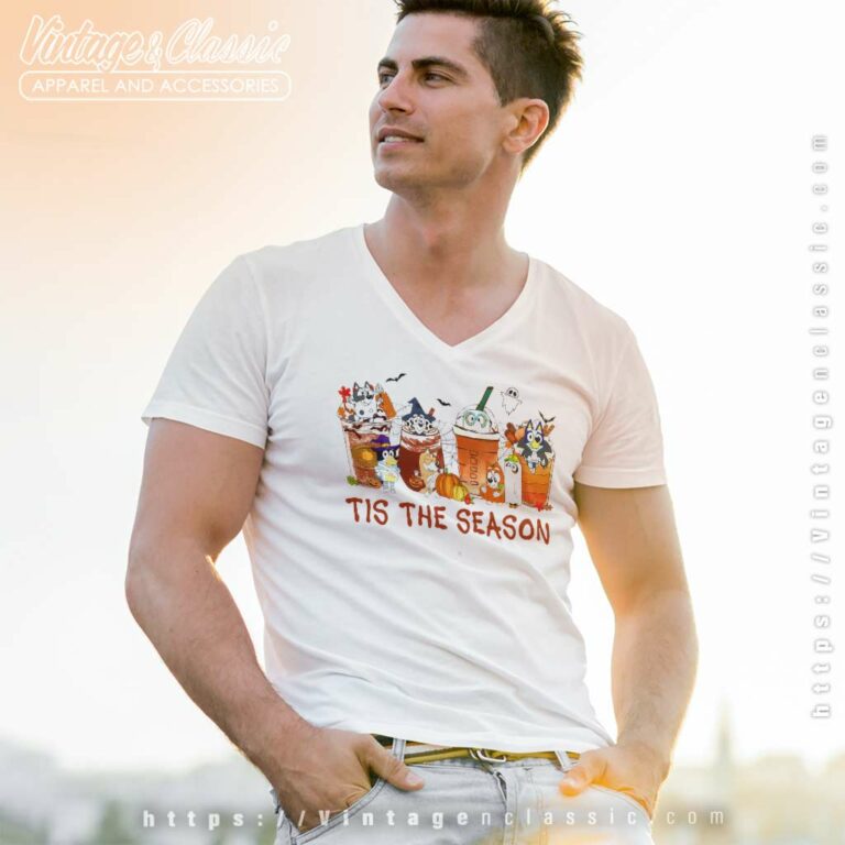 Tis the season bluey Halloween V Neck TShirt Tis the season bluey Halloween V Neck TShirt