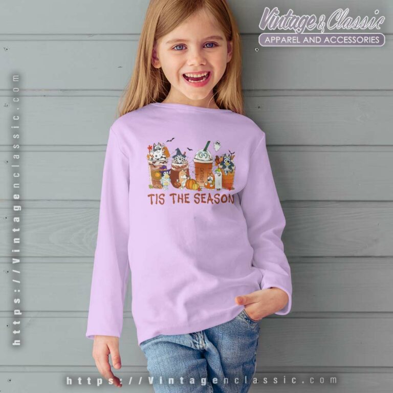 Tis the season bluey Halloween kids Longsleeves Tis the season bluey Halloween kids Longsleeves