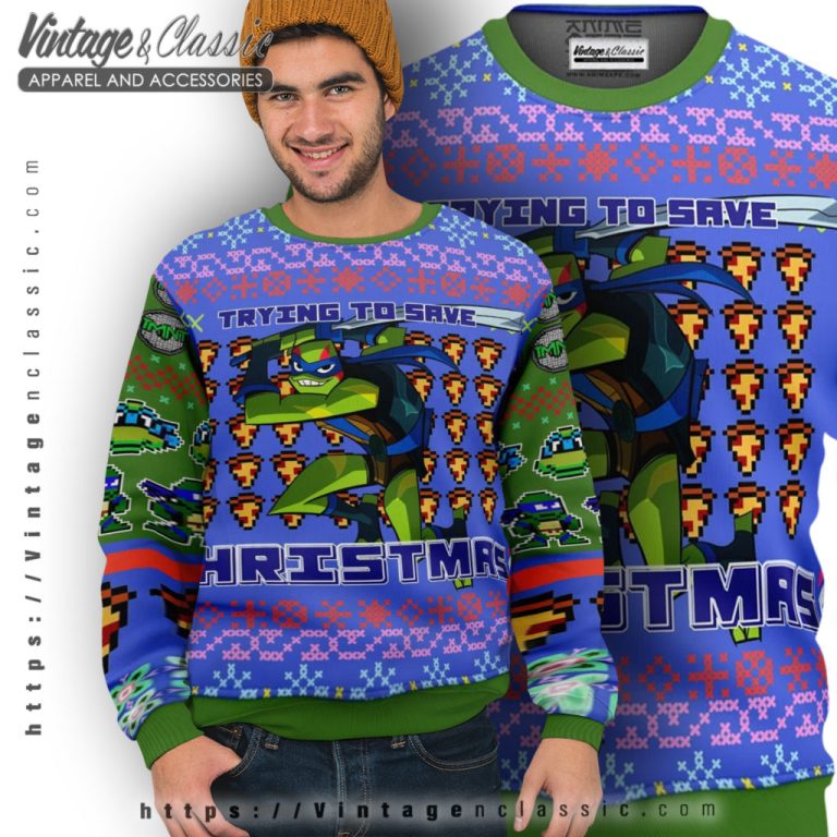 Tmnt Leonardo Ugly Christmas Sweater Ugly Sweater Tmnt Leonardo Ugly Christmas Sweater Ugly Sweater
