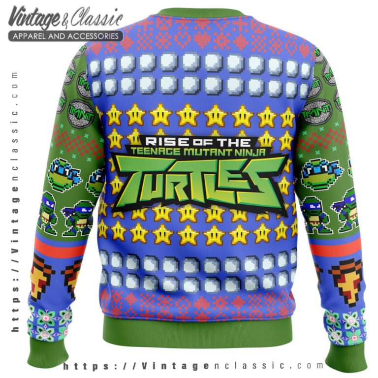 Tmnt Leonardo Ugly Christmas Sweater back Ugly Sweater Tmnt Leonardo Ugly Christmas Sweater back Ugly Sweater