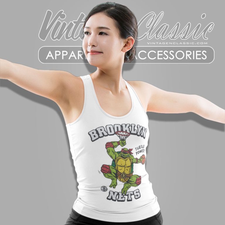 Tmnt Turtle Power X Brooklyn Nets Tank Top Racerback Tmnt Turtle Power X Brooklyn Nets Tank Top Racerback