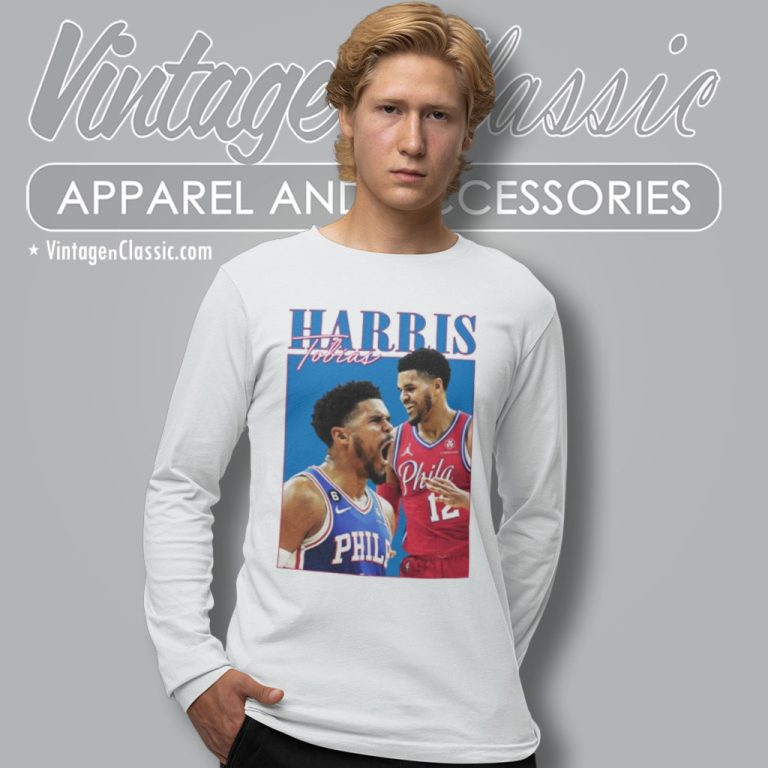 Tobias Harris Philadelphia 76ers Long Sleeve Tee Tobias Harris Philadelphia 76ers Long Sleeve Tee