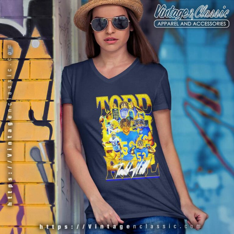 Todd Hill Pittsburgh Panthers V Neck TShirt Todd Hill Pittsburgh Panthers V Neck TShirt