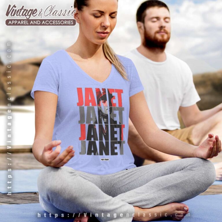 Together Again Tour Dates 2023 Janet Jackson V Neck TShirt Together Again Tour Dates 2023 Janet Jackson V Neck TShirt