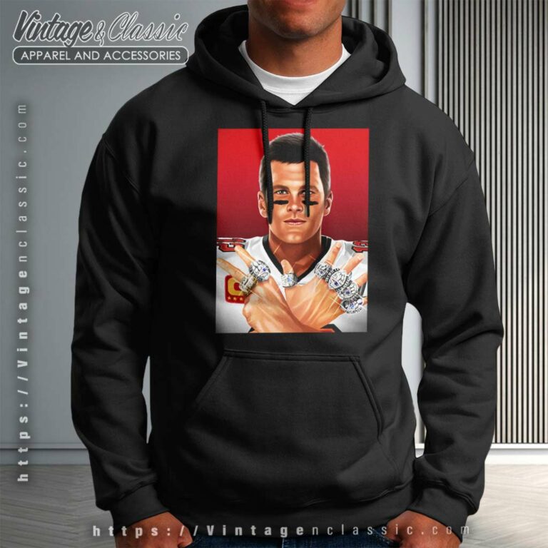 Tom Brady Tampa Bay Buccaneers 7 Rings Hoodie Tom Brady Tampa Bay Buccaneers 7 Rings Hoodie