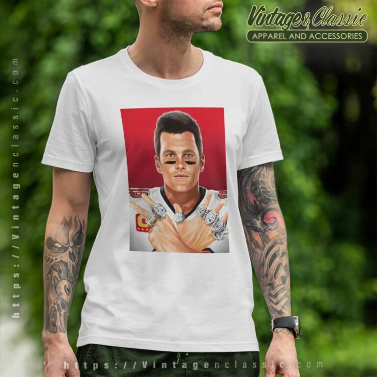Tom Brady Tampa Bay Buccaneers 7 Rings T Shirt Tom Brady Tampa Bay Buccaneers 7 Rings T Shirt
