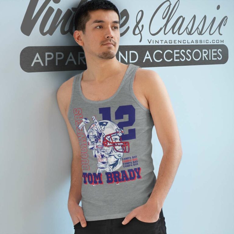 Tom Brady Tampa Bay Buccaneers Tank Top Racerback Tom Brady Tampa Bay Buccaneers Tank Top Racerback