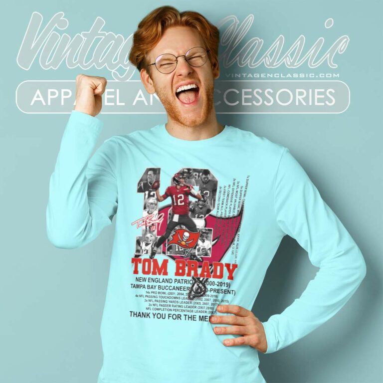 Tom Brady Thank You For The Memories Long Sleeve Tee Tom Brady Thank You For The Memories Long Sleeve Tee