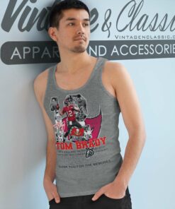Tom Brady Thank You For The Memories Tank Top Racerback