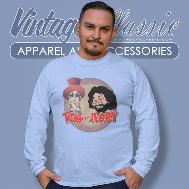Tom Petty And Jerry Garcia Long Sleeve Tee Tom Petty And Jerry Garcia Long Sleeve Tee