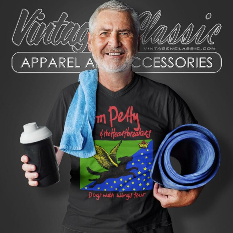 Tom Petty Shirt Dogs With Wings Tour V Neck TShirt Tom Petty Shirt Dogs With Wings Tour V Neck TShirt