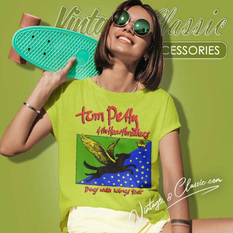 Tom Petty Shirt Dogs With Wings Tour Women T Shirt Tom Petty Shirt Dogs With Wings Tour Women T Shirt
