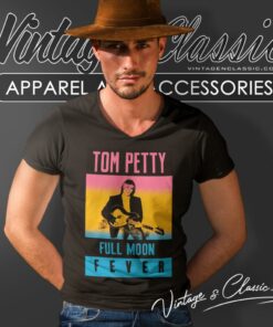 Tom Petty Shirt Full Moon Fever V Neck TShirt