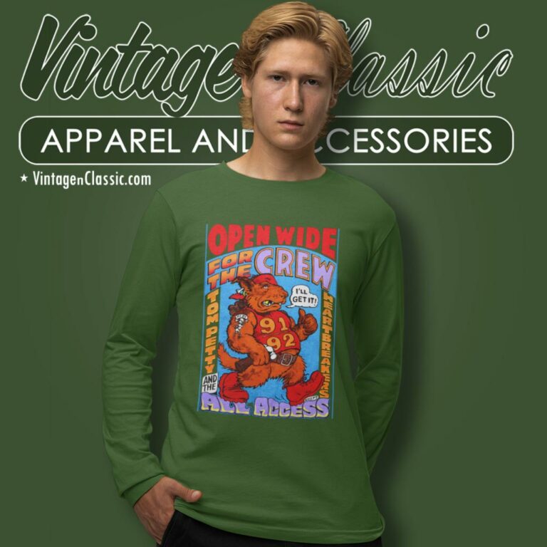 Tom Petty Shirt Great Wide Open Tour Long Sleeve Tee Tom Petty Shirt Great Wide Open Tour Long Sleeve Tee
