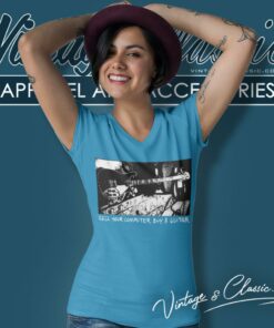 Tom Petty Shirt Sell Your Computer Buy A Guitar V Neck TShirt