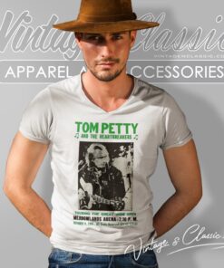 Tom Petty Shirt Touring The Great Wide Open V Neck TShirt