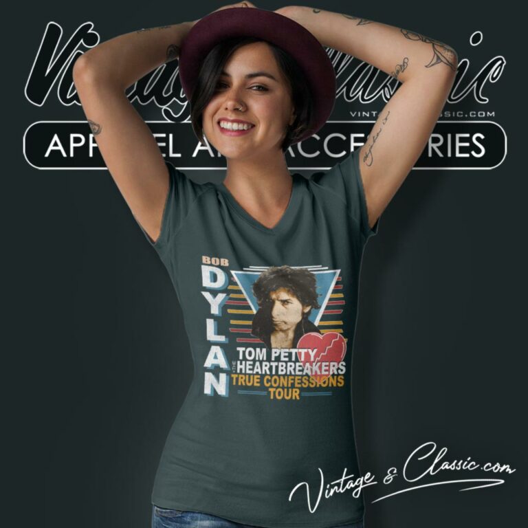 Tom Petty Shirt True Confession Tour V Neck TShirt Tom Petty Shirt True Confession Tour V Neck TShirt