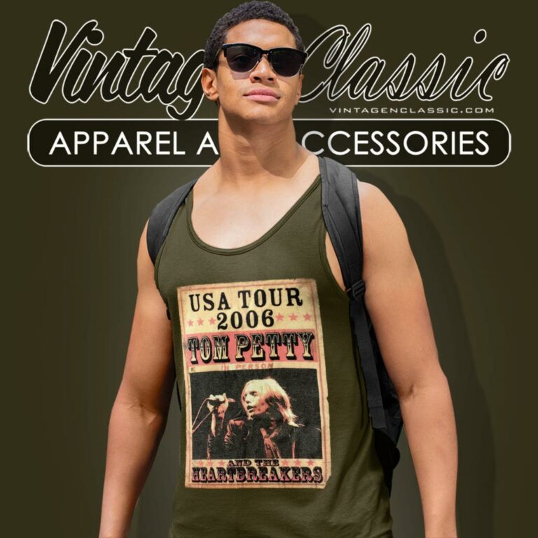 Tom Petty Usa Tour 2006 Tank Top Racerback Tom Petty Usa Tour 2006 Tank Top Racerback