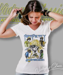 Tom Petty Vintage Shirt 5 Tom Petty Vintage V Neck TShirt