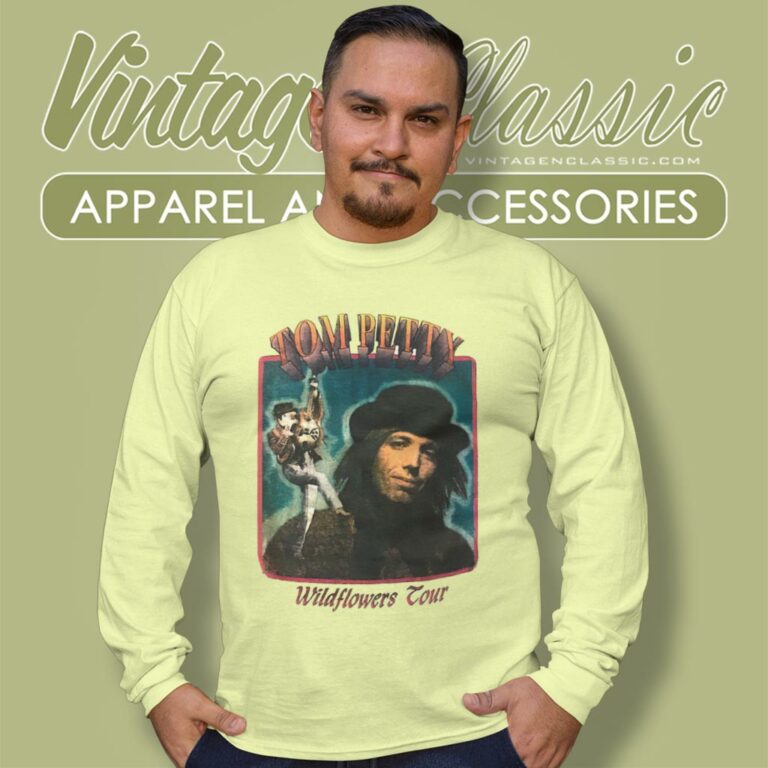 Tom Petty Wildflowers Tour Long Sleeve Tee Tom Petty Wildflowers Tour Long Sleeve Tee