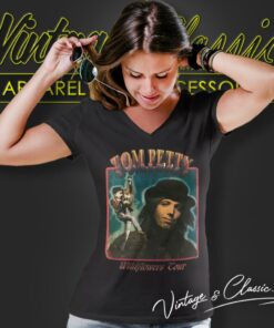 Tom Petty Wildflowers Tour Shirt 5 Tom Petty Wildflowers Tour V Neck TShirt