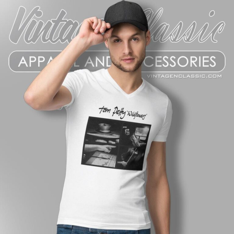 Tom Petty Wildflowers V Neck TShirt Tom Petty Wildflowers V Neck TShirt