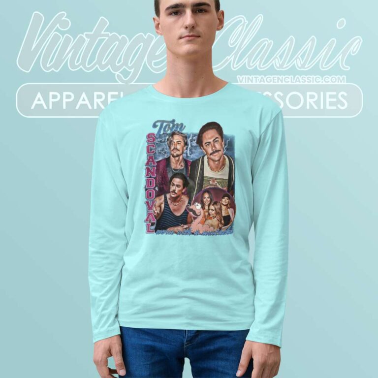 Tom Sandoval Worm With A Musthace Long Sleeve Tee Tom Sandoval Worm With A Musthace Long Sleeve Tee