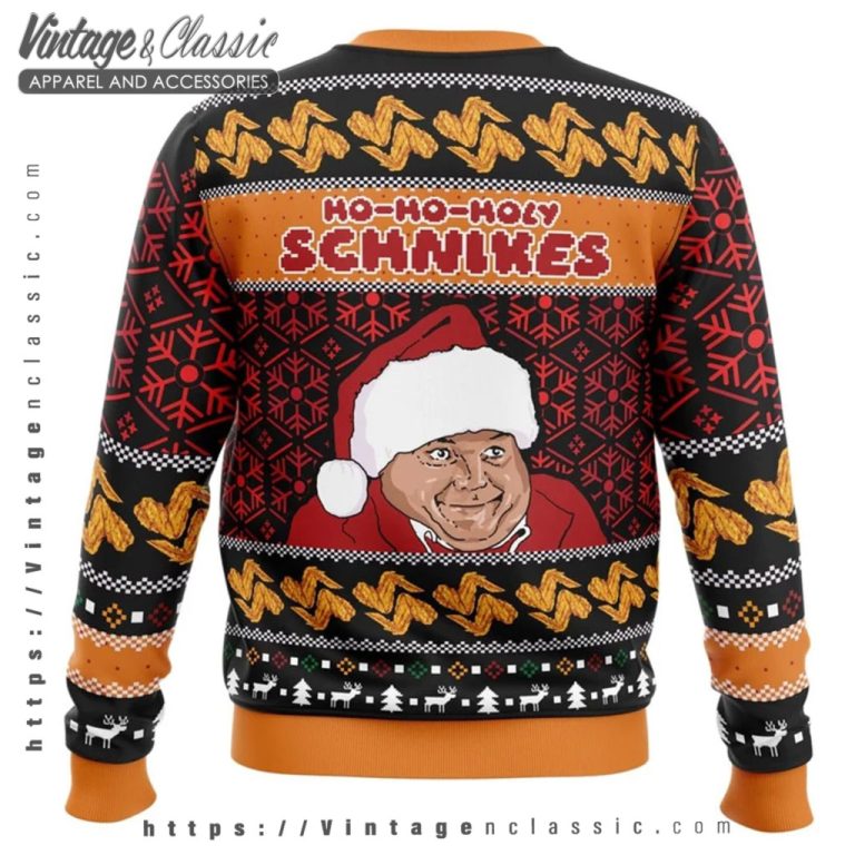 Tommy Boy Holy Schnikes Ugly Christmas Sweater back Ugly Sweater Tommy Boy Holy Schnikes Ugly Christmas Sweater back Ugly Sweater