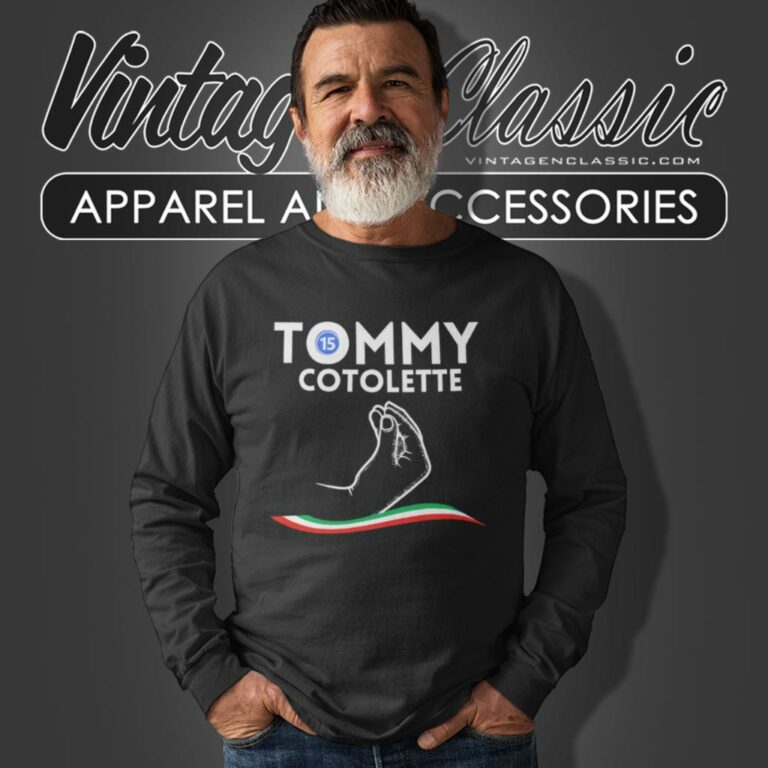 Tommy Cotolette Shirt Italian Football Fan Gifts Long Sleeve Tee Tommy Cotolette Shirt Italian Football Fan Gifts Long Sleeve Tee