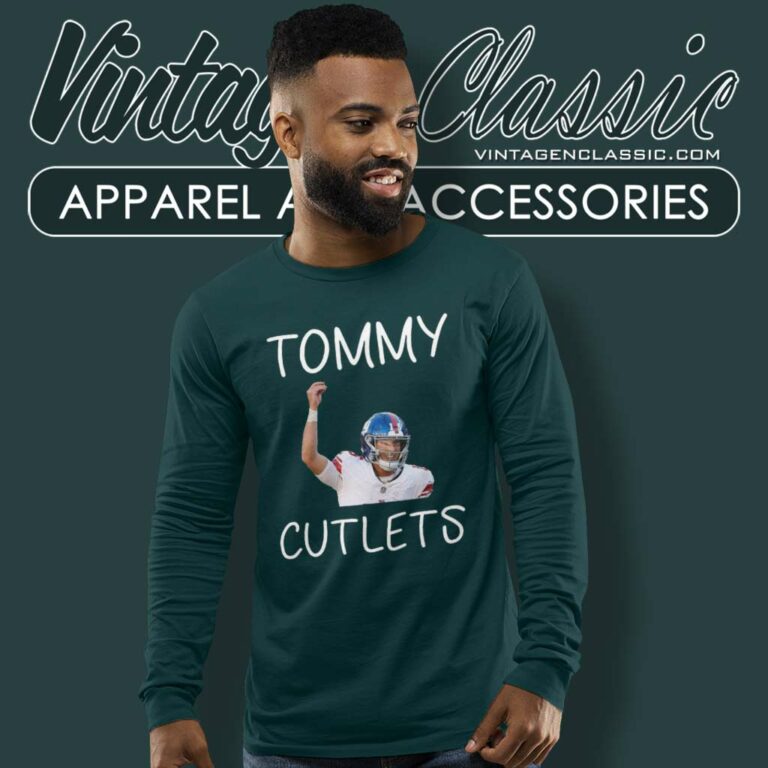 Tommy Cutlets Pinched Fingers Devito Giants Long Sleeve Tee Tommy Cutlets Pinched Fingers Devito Giants Long Sleeve Tee